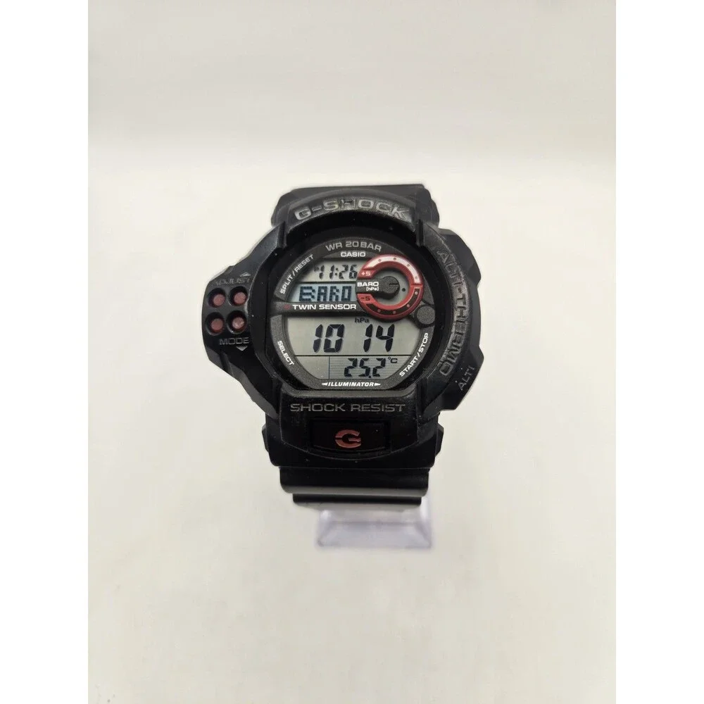 CASIO G-SHOCK GDF100 TWIN SENSOR Watch. Barometer/Temp/Altitude. Tin. New Batt